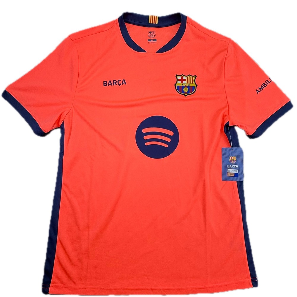FC Barcelona Soccer Jersey‎ Mens M Peach Pink 25-26 3rd Kit Barca YTMM123S